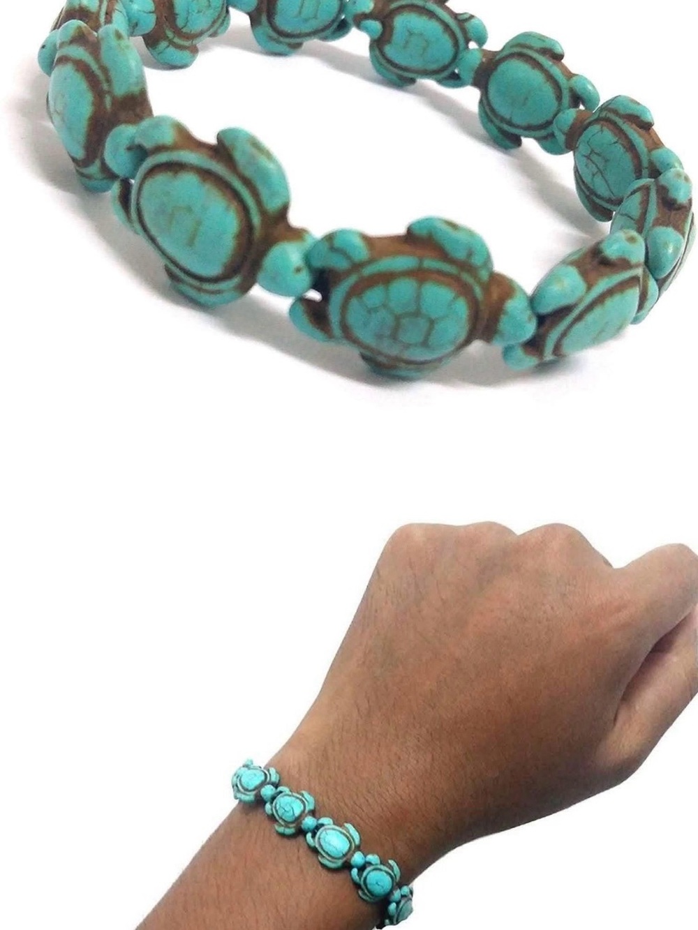 Turquoise Turtle Stretch Bracelet - Women Jewelry
